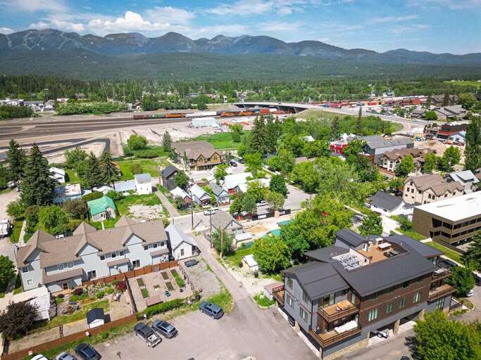 The rooftop patio at the O`Brien building offers excellent views of Big Mountain | Exterior